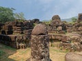 Shivalinga and ruins of the ancient Shaiva Hindu temple at My Son sanctuary in central Vietnam.