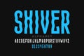 Shiver style font Royalty Free Stock Photo