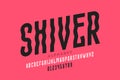 Shiver style font Royalty Free Stock Photo