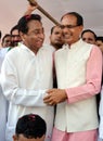 Shivraj singh chouhan and Kamal nath Royalty Free Stock Photo