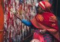 Shivratri Devotion: Hindu Rituals & Offerings at Neelkanth Mahadev Temple, Dedicated to Lord Shiva Royalty Free Stock Photo