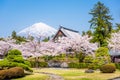 Shizuoka, Japan with Mt. Fuji in Spring