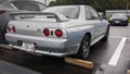 Shizuoka Japan September 8 2018 a silver Nissan Skyline GT-R R32 in a parking lot Royalty Free Stock Photo