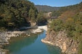 Sho River, Shirakawa-go, Japan Royalty Free Stock Photo