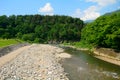 Sho River, Shirakawa-go, Japan Royalty Free Stock Photo