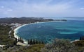 Shoal bay on a sunny day from Mount Tomaree Lookout Royalty Free Stock Photo