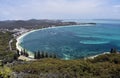 Shoal bay on a sunny day from Mount Tomaree Lookout Royalty Free Stock Photo