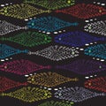 A shoal of fish seamless pattern