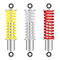 Shock absorbe set Royalty Free Stock Photo
