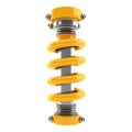 Shock absorber against transparent background for automotive or engineeringrelated designs Royalty Free Stock Photo