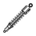 Shock absorber in monochrome Royalty Free Stock Photo