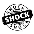 Shock rubber stamp Royalty Free Stock Photo