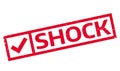 Shock rubber stamp Royalty Free Stock Photo