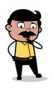 Shocked - Indian Cartoon Man Father Vector Illustration