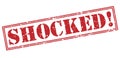 Shocked! red stamp Royalty Free Stock Photo