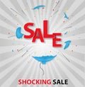 Shocked sale concept background