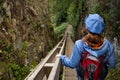 High stairs. Jons Kapel cliffs, Bornholm, Denmark