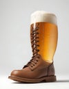 Shoe Booth Beer Glass represents masculinity Strong and classic