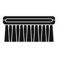 Shoe cleaning brush icon, simple style