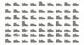 Shoe Collection Pattern Royalty Free Stock Photo