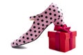 Shoe on gift