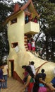 Shoe House where children  are playing Royalty Free Stock Photo