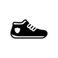 Black line icon for Shoe, boot and footwear