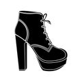 Shoe icon image Royalty Free Stock Photo