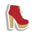 Shoe icon image Royalty Free Stock Photo