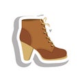 Shoe icon image Royalty Free Stock Photo