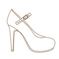Shoe icon image Royalty Free Stock Photo