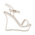 Shoe icon image Royalty Free Stock Photo