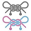 Shoe lace knot symbols