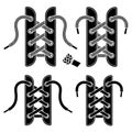 Shoe lace symbols Royalty Free Stock Photo