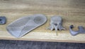 Shoe pad Prototype model human vertebra 3D printed from polyamide powder