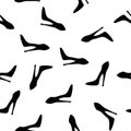Shoe pattern on white Royalty Free Stock Photo