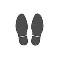 Shoe print icon. Vector illustration flat vector