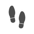 Shoe print icon. Vector illustration flat vector