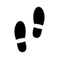 Shoe print icon. Vector illustration foot symbol Royalty Free Stock Photo