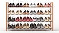 High Quality Shoe Rack On White Background