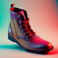 shoe realistic texture vibrant studio lighting intricate detail