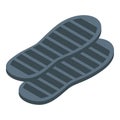 Shoe repair insoles icon, isometric style