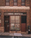 Shoe repair sign, in Hartford, Connecticut Royalty Free Stock Photo