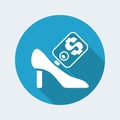 Shoe sale icon