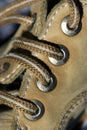 Shoe - shoelaces detail Royalty Free Stock Photo