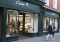 The shoe shop, Clarks, in Winchester, UK