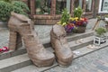 Shoe shop display Kropeliner Street Rostock Germany