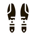 Shoe Sole Detail Icon Vector Glyph Illustration Royalty Free Stock Photo