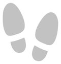 Shoe sole icon. Foot print logo. Human step symbol Royalty Free Stock Photo