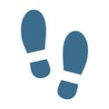 Shoe sole print. Footprint icon. Vector illustration